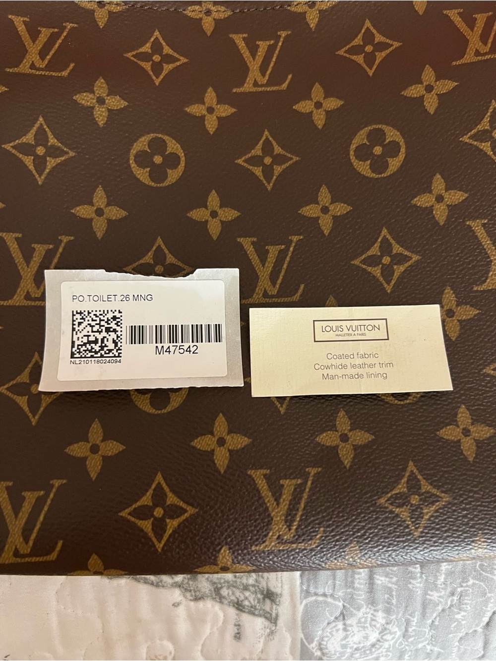 Louis Vuitton Monogram Canvas Brown & Tan Pouch - Picture 3 of 12